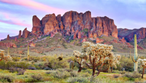 Travel Gold Canyon for breathtaking Superstition Mountain